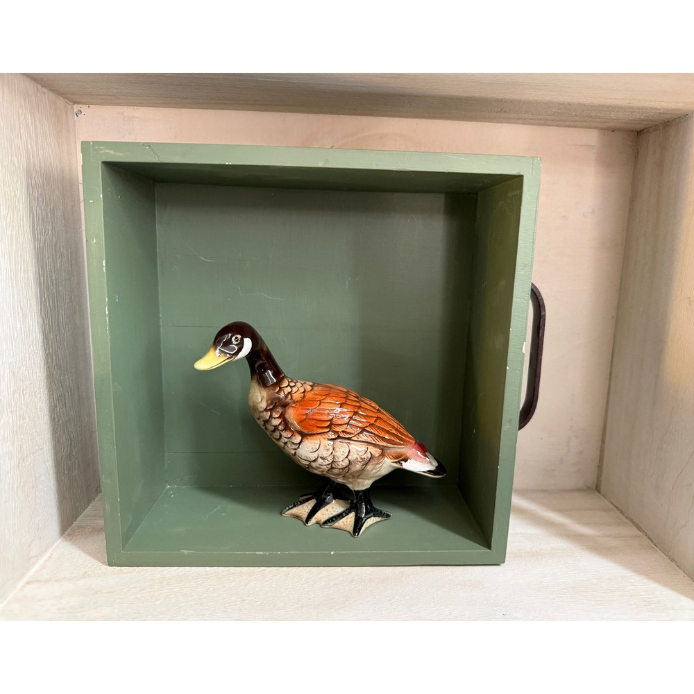 Vintage Goose Figurine –‎ Goofy Ceramic Decor Cottagecore